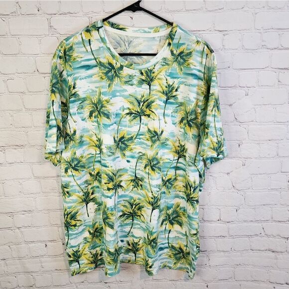 Men's Old Navy palm tree shirt, size XXL - Picture 1 of 4
